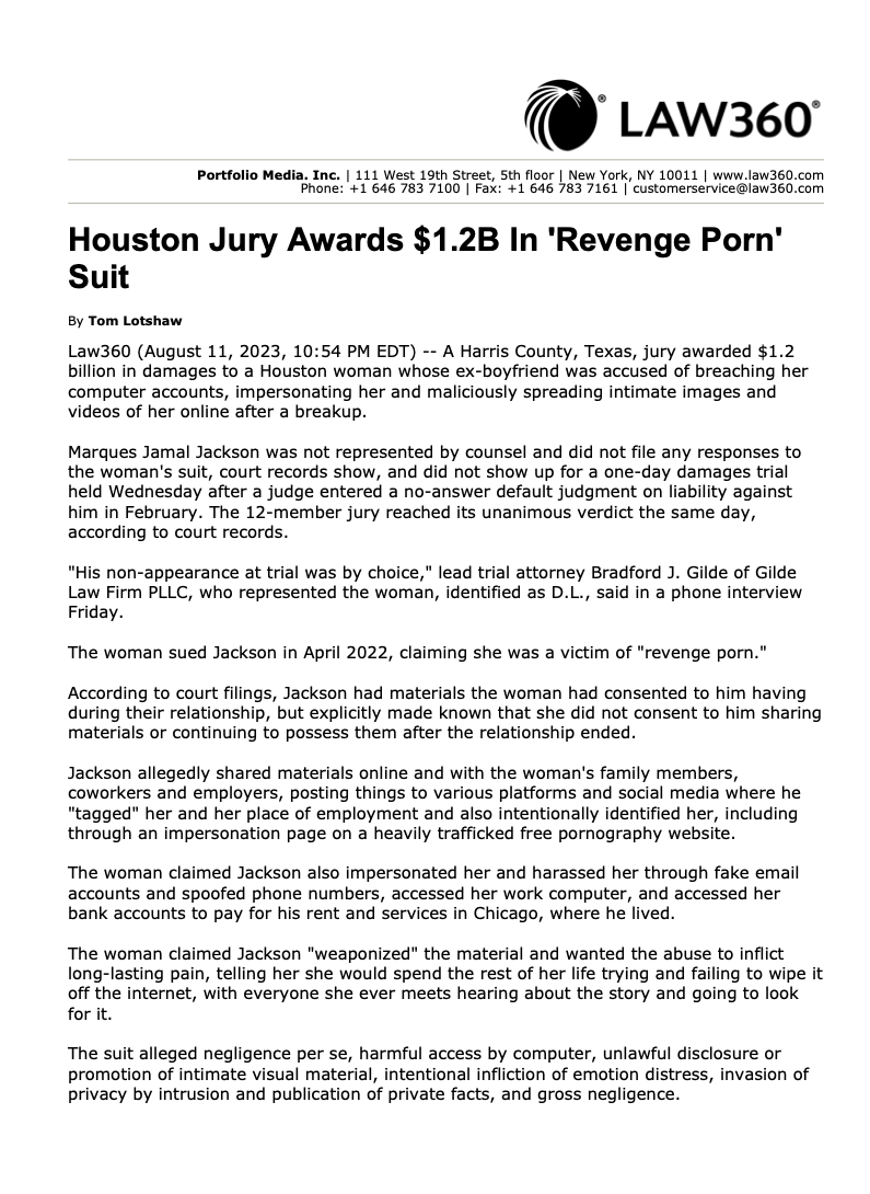 houston jury awards